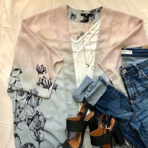 H&M Floral Kimono Cardigan